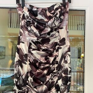 Ruby Rox Junior Strapless Black and Cream Dress, Sz. 7